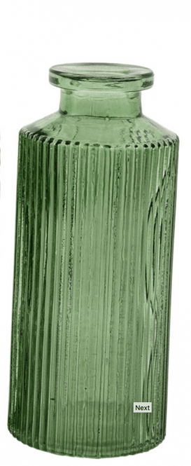 Hovedbilde Minivase, Amadeo stripe, grønn 13 cm