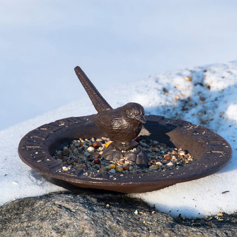 Solur med fuglebad