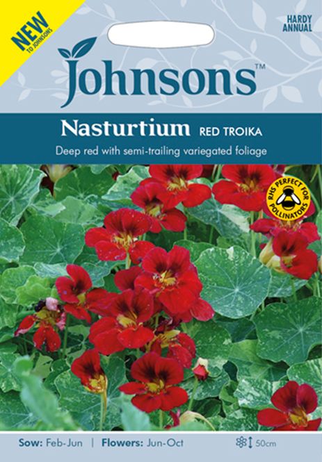 Hovedbilde Blomkarse 'Red Troika' - Tropaeolum majus