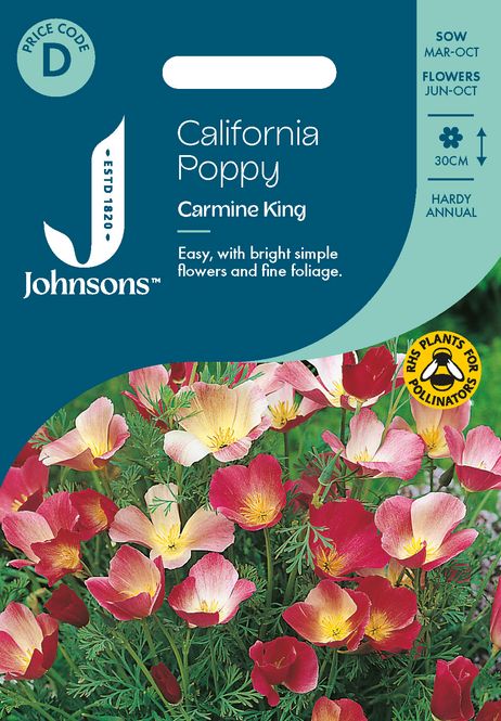 Hovedbilde Kaliforniavalmue 'Carmine King' - Eschschoizia californica