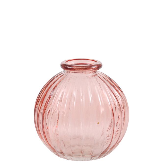 Hovedbilde Minivase, rund rosa 8 cm