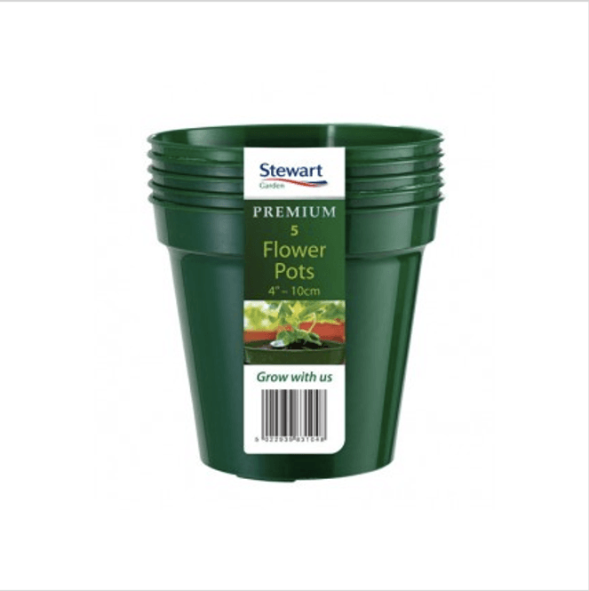 Hovedbilde Plastpotte 10 cm, 5 pk, grønn