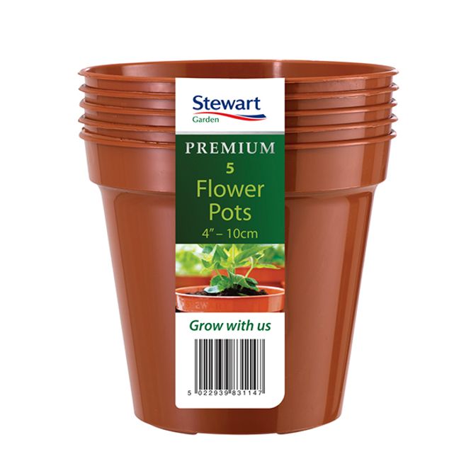 Hovedbilde Plastpotte 15 cm, 3 pk, brun