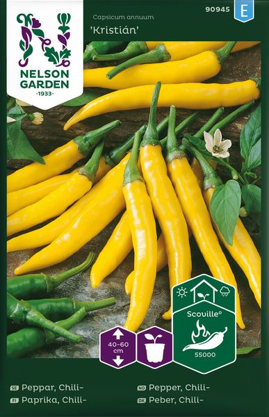 Hovedbilde Chilipepper 'Kristián' - Capsicum annuum