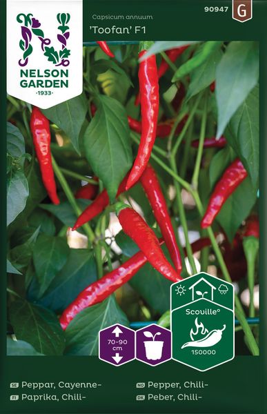 Hovedbilde Chilipepper 'Toofan' F1 - Capsicum annuum