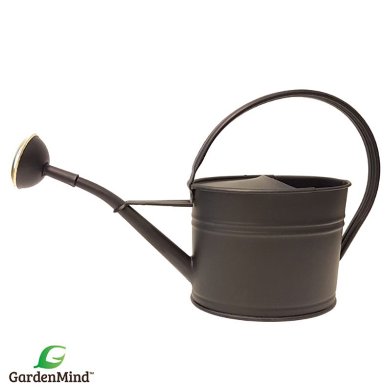 Vannkanne matt svart, oval 1,7 liter