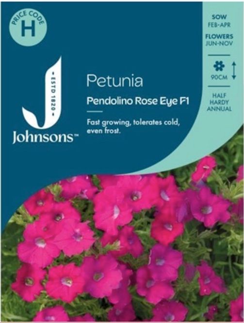 Hovedbilde Petunia 'Pendolino Rose Eye' F1- Petunia multiflora