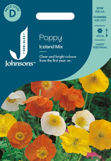 Hovedbilde Sibirvalmue 'Iceland Mixed' - Papaver nudicaule
