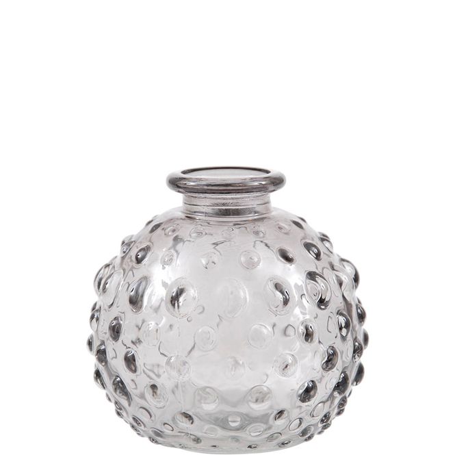 Hovedbilde Minivase, rund spots grå 8 cm