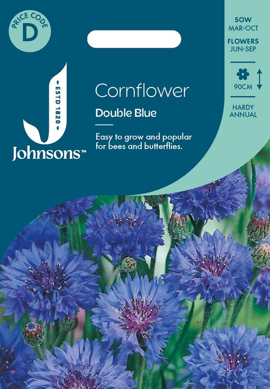 Kornblomst 'Double Blue' - Centaurea cyanus
